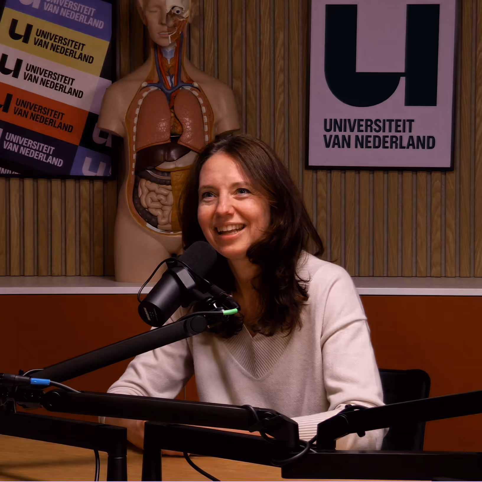 opname in de podcaststudio